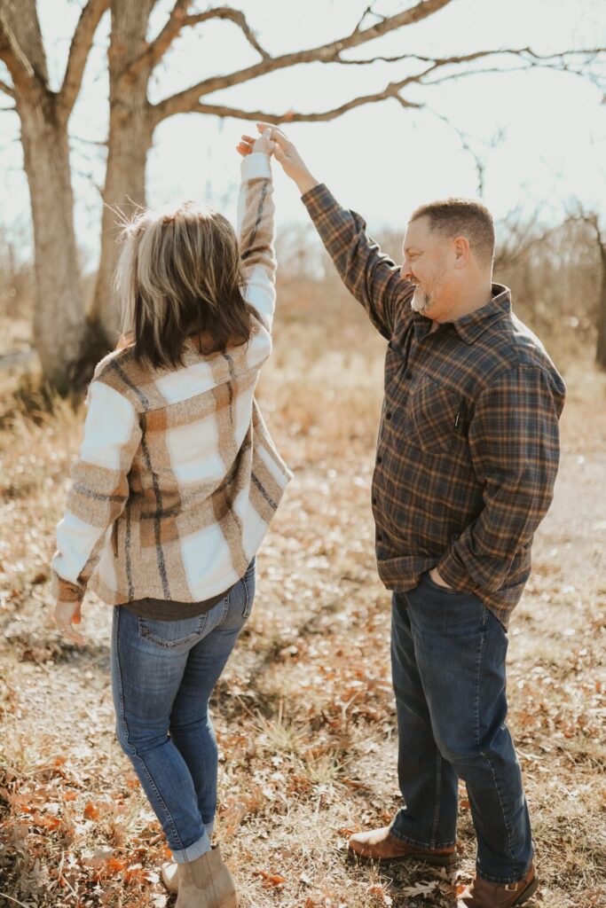 Us dancing for photo shoot.