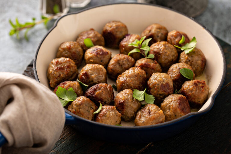 Sticky Honey Garlic Meatballs