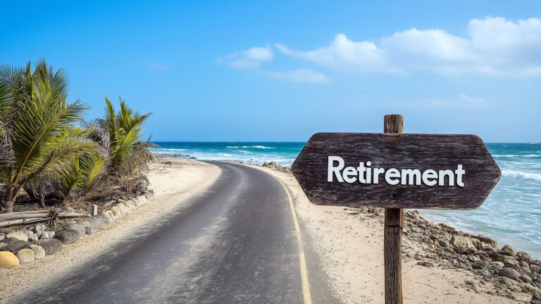 Retirement - Road leading to someplace sunny and warm.