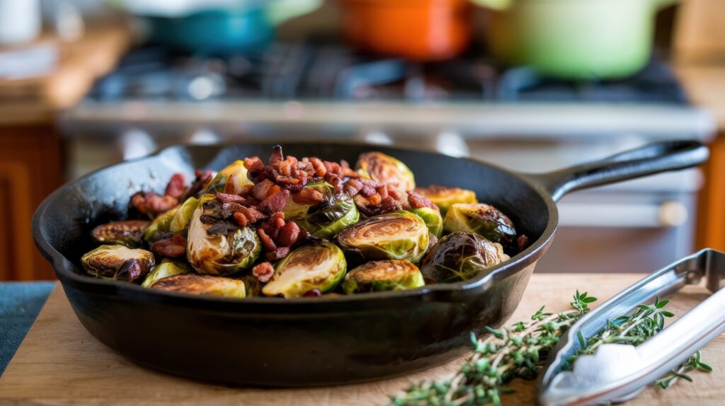 Grilled brussel sprouts